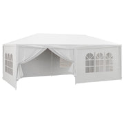Gazebo per Feste 6x3m con Pareti ¨C zephmum ¨C Bianco