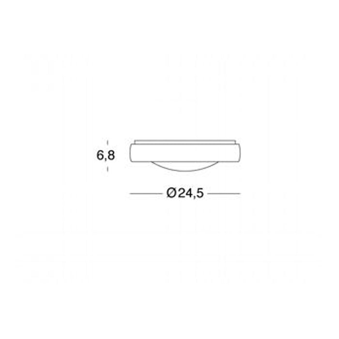 Plafoniera Esterno Moderna Loft Alluminio E Termoplastica Grigio Led 13W 4000K