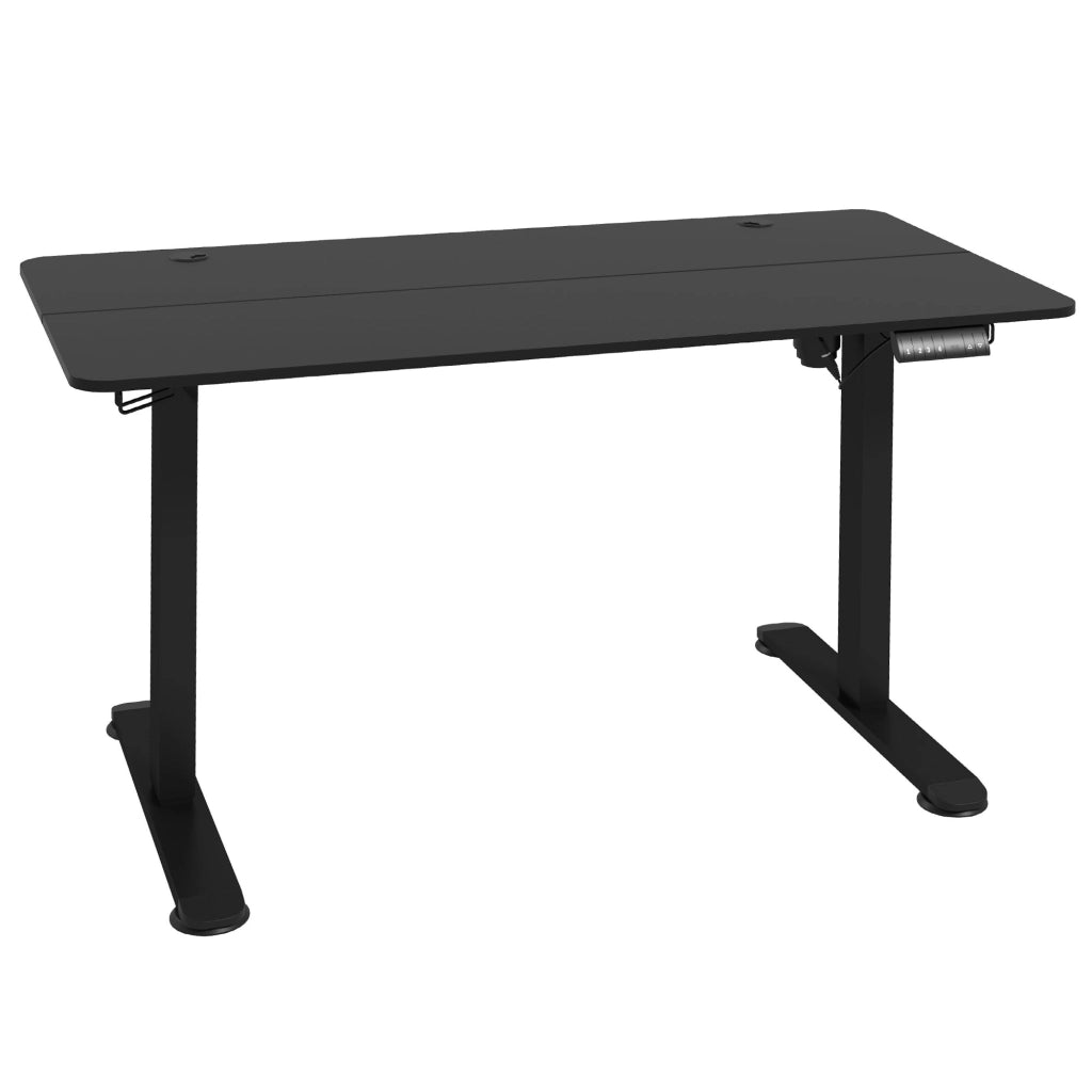 Scrivania lineare elettrica con 4 memorie, anti-collisione e surriscaldamento, per ufficio, 140 × 70 × 72-116 cm