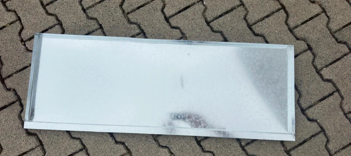 Vasca singola in zinco per conigliera 10276 fondo