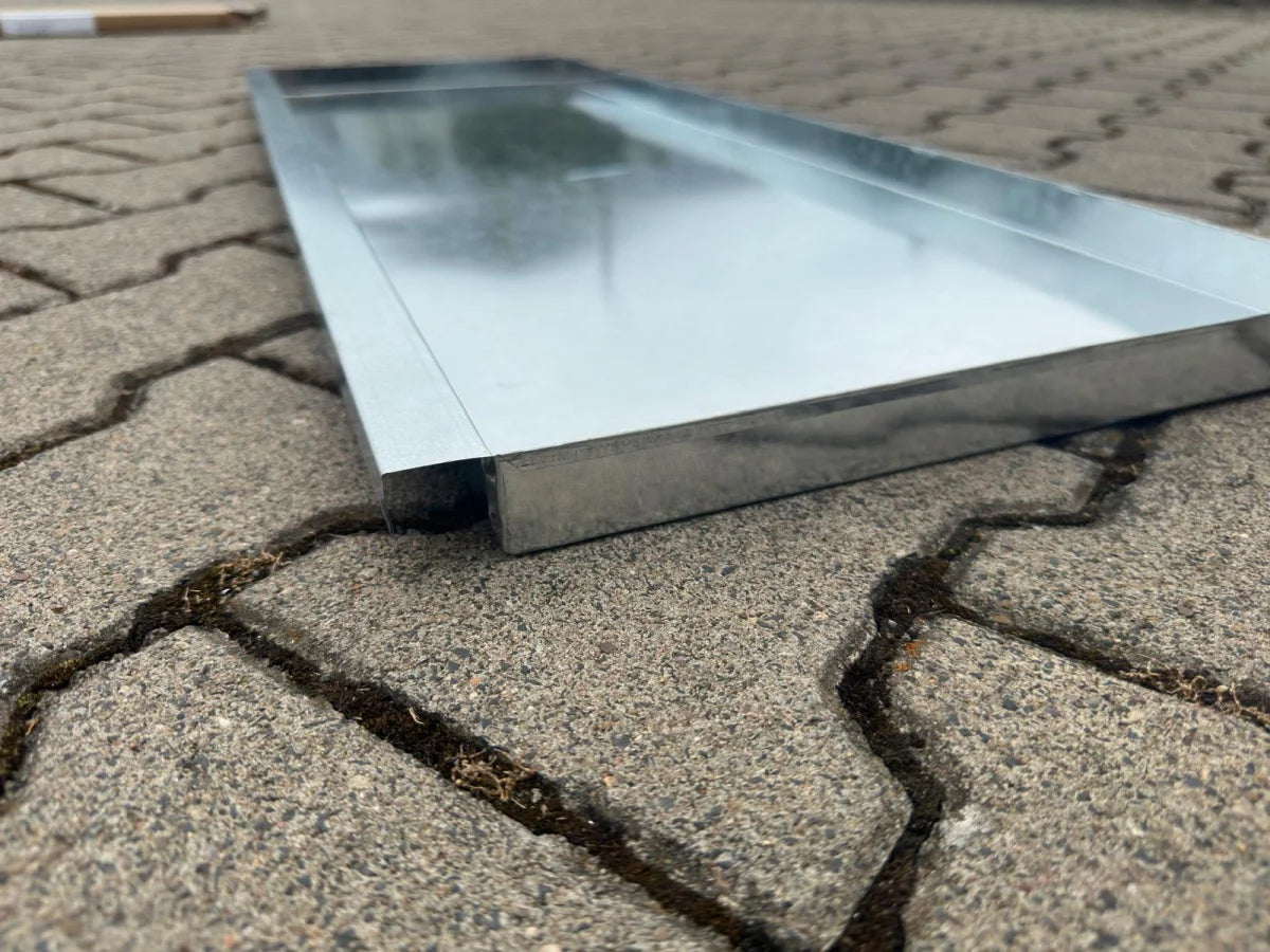 Vasca singola in zinco per conigliera 10276 fondo