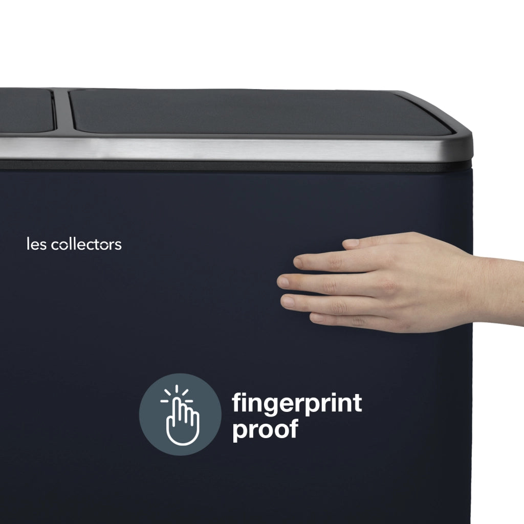Pattumiera per differenziata 2x30L blu