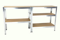 SET 10 x ripiani resistenti 90 x 40 x 180 cm, base in MDF