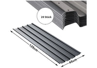 Set di 24 fogli trapezoidali, antracite