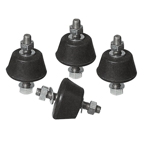 4 PZ ANTIVIBRANTI PER STAFFE- HxL 22x39 mm- DC- pezzi 1