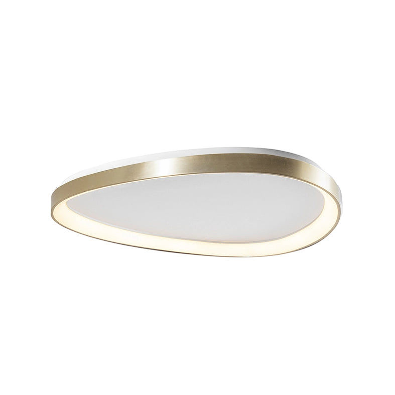 Lotus Plafoniera a LED 36W 3000K Oro Satinato - Lampada asimmetrica moderna IP20 CRI80 dimmerabile - Rossini Group
