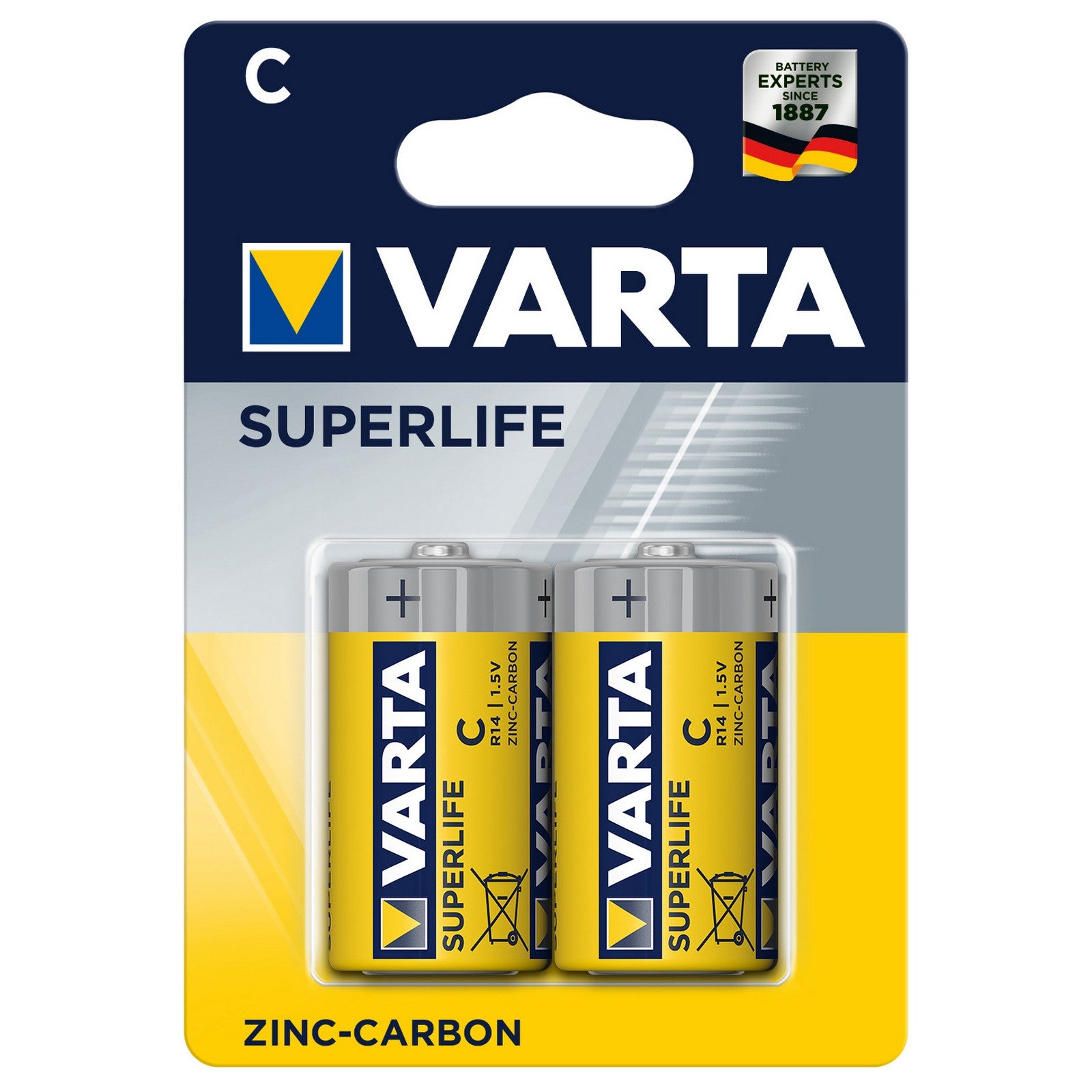 12blister varta superlife zinco 1/2 torcia blister 2pz cod:ferx.99113