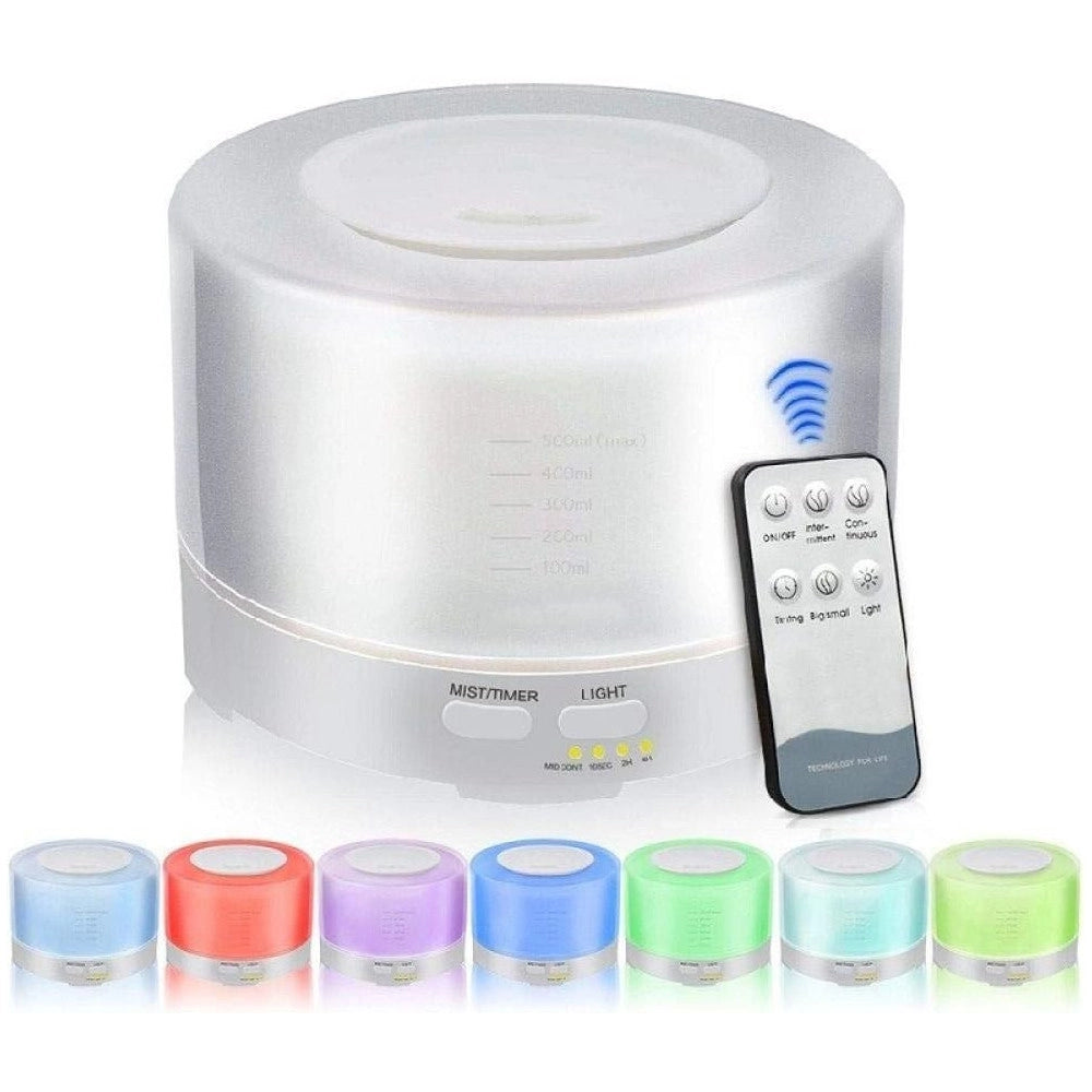 Trade Shop - Diffusore Aromi 4in1 Umidificatore Bianco Ambiente Rgb Aromaterapia Ultrasuoni -