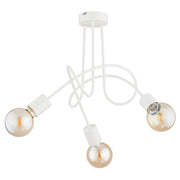 Plafoniera loft crema in metallo Alfa TANGO 3xE27 48cm