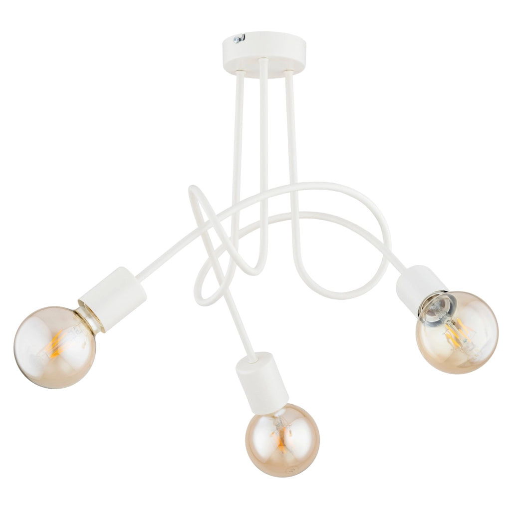 Plafoniera loft crema in metallo Alfa TANGO 3xE27 48cm