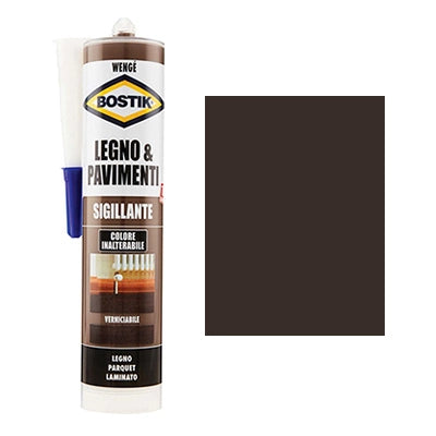 SILICONE ACRILICO LEGNO PAVIMENTI BOSTIK - WENGE ML 300- 3 pezzi