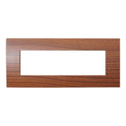 Placca Plastica Serie Venus 7P Colore Radica Compatibile Con Vimar Arke