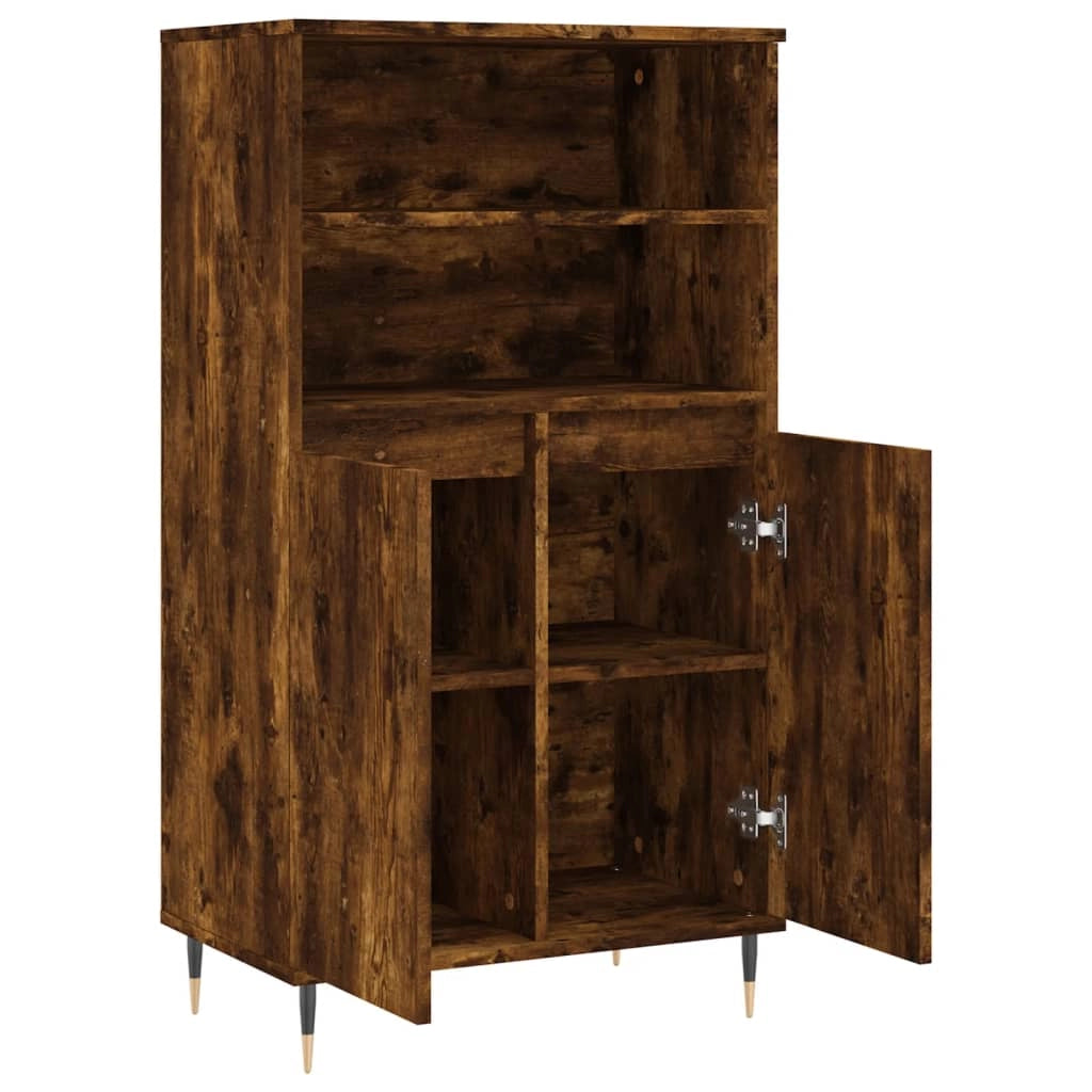 Buffet credenza cassettiera armadio mobile contenitore organizer cucina soggiorno salotto alto 60 x 36 x 110 cm legno ingegnerizzato marrone 02_0033377