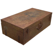 Valigia artigianale in metallo, 67x37x25h cm