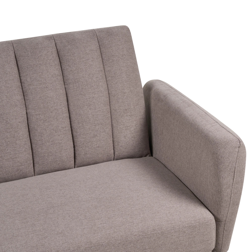 Divano letto 3 posti in tessuto marrone chiaro Tappezzeria Elegante Glam Moderno Soggiorno Camera Da Letto