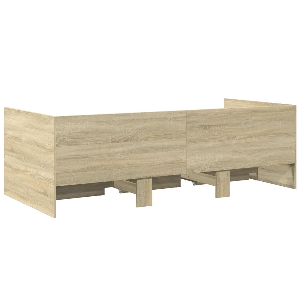 Divano letto | Sof¨¤ letto | Letto singolo con Cassetti senza Materasso 75x190 cm