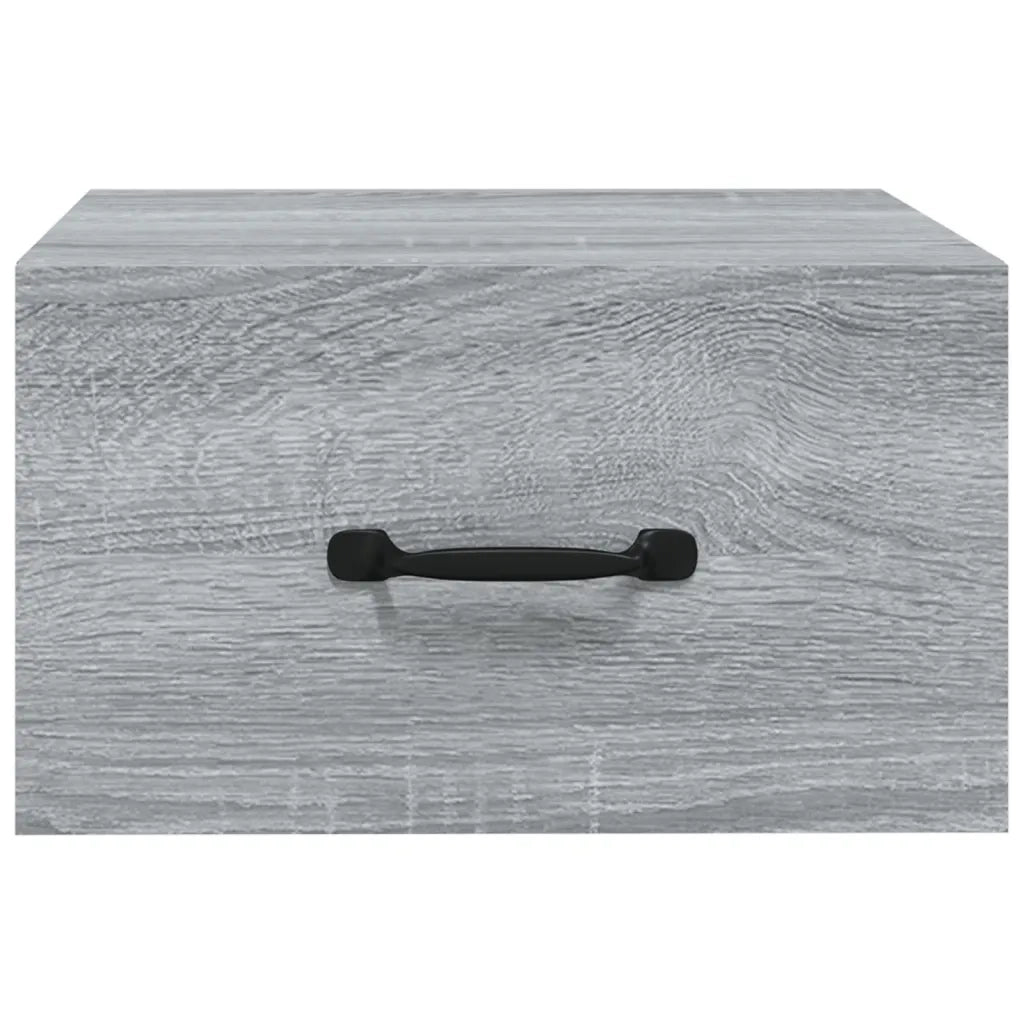 Comodino a Muro Grigio Sonoma 35x35x20 cm   cod mxl 30194