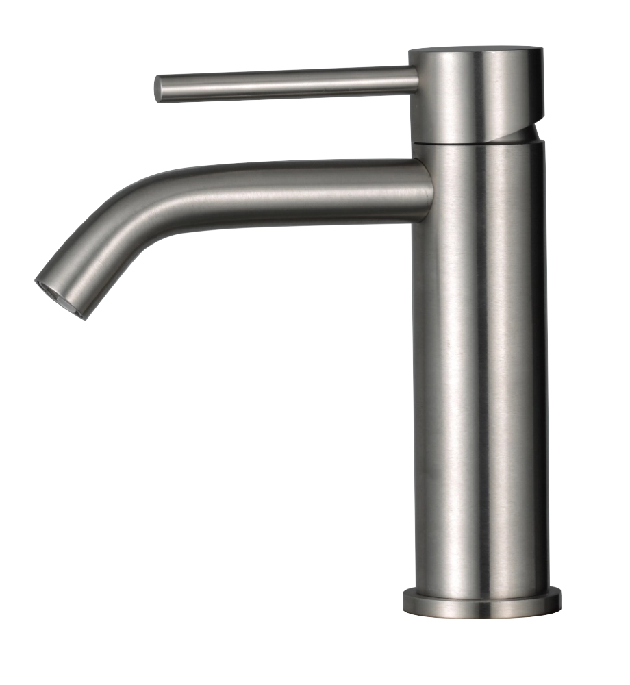 Miscelatore lavabo AISI 316 spazzolato senza piletta Testori
