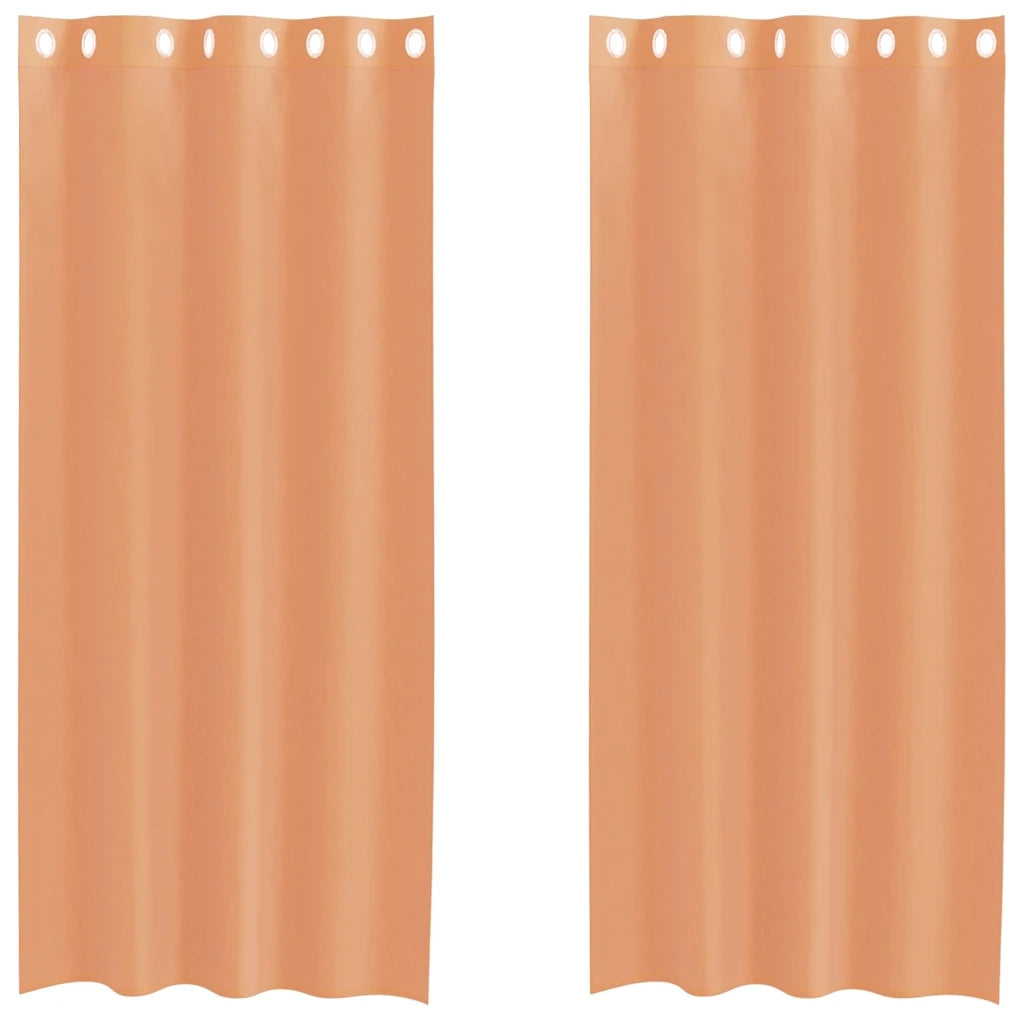 Tende in Voile con Occhielli 2 pz Terracotta 4102140
