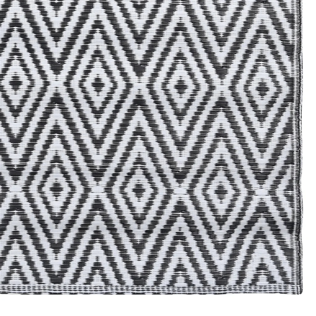 Tappeto da Esterni ARAKIL Bianco e Nero 80x150 cm in PP CFW1809151