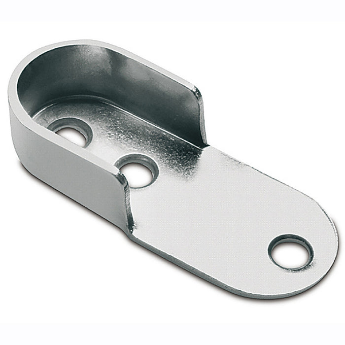 supporto laterale per tubo ovale cromato cod:ferx.99150
