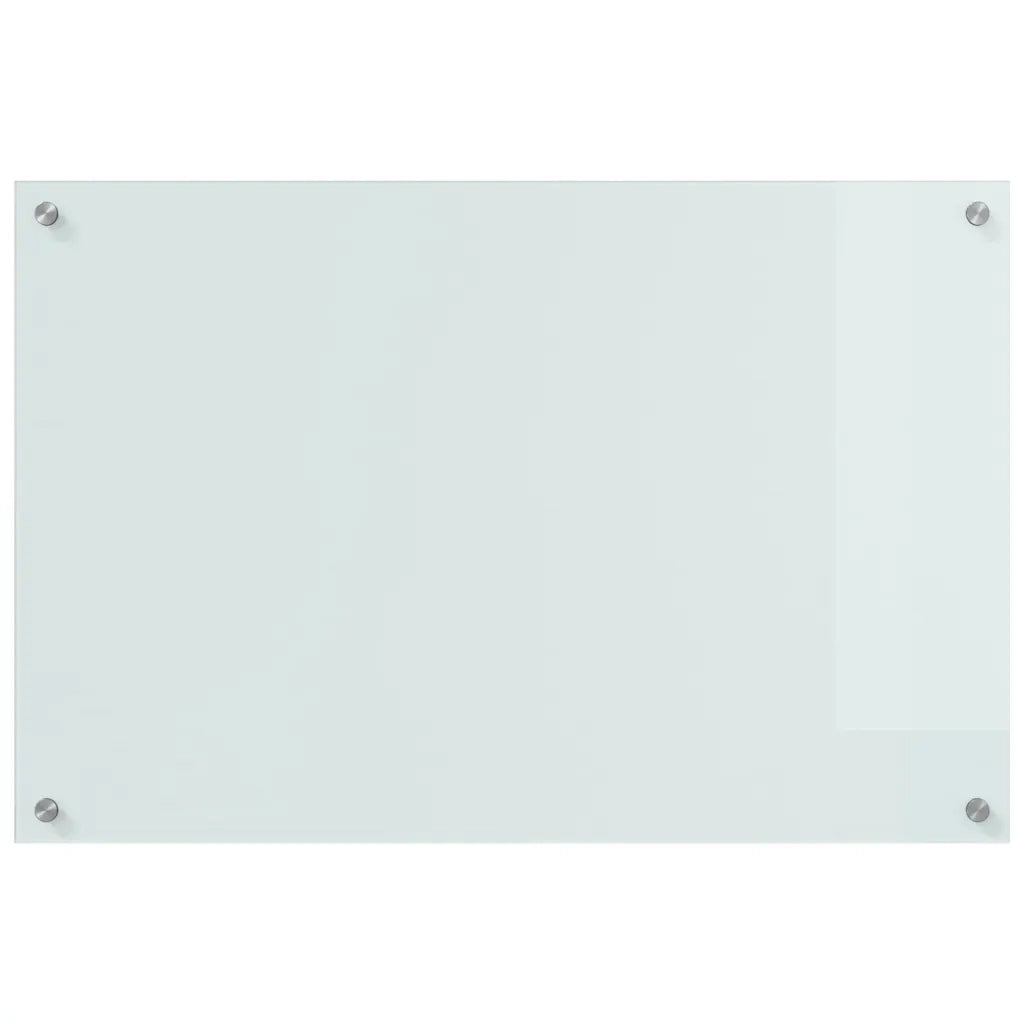 Schienale da cucina 2 pcs Bianco 90 x 60 cm vetro temperato 3415526