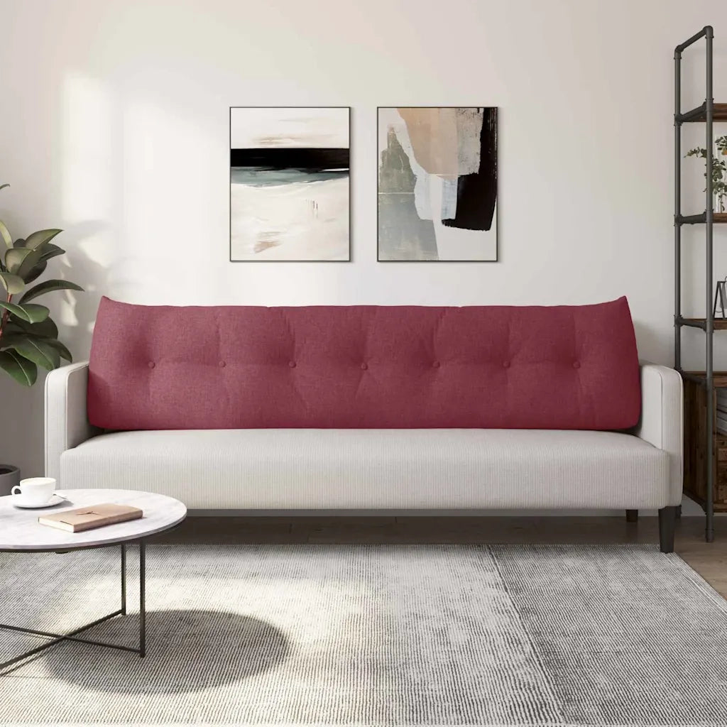 Cuscino per Schiena Rosso Vino 200 x 24 x 50 cm Tessuto 42014589