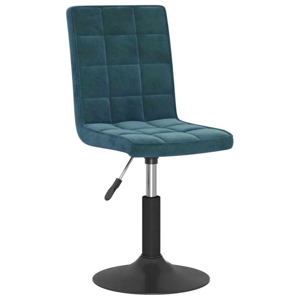 Sedie da Pranzo Girevoli 4 pz Blu in Velluto 3089293