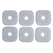 Panni di 6 per mocio in microfibra riutilizzabili, Panni per spazzare a secco e panni per mocio umido di ricambio Grigio-Strumenti pulizia