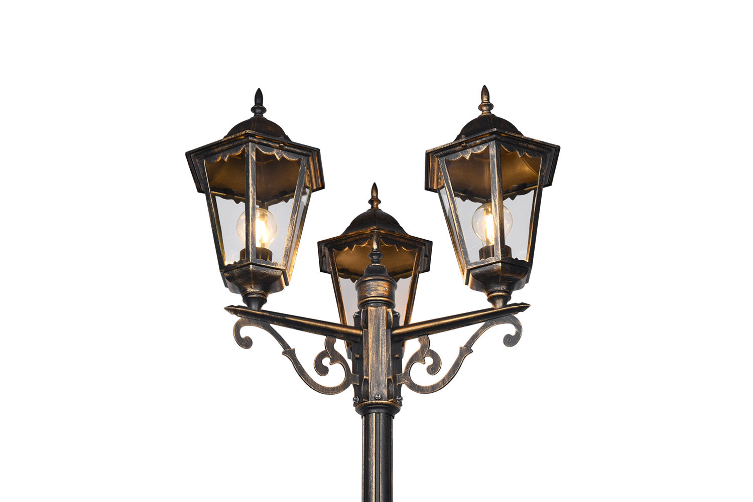 Lampione da Esterno Attacco E27 in Alluminio Ruggine