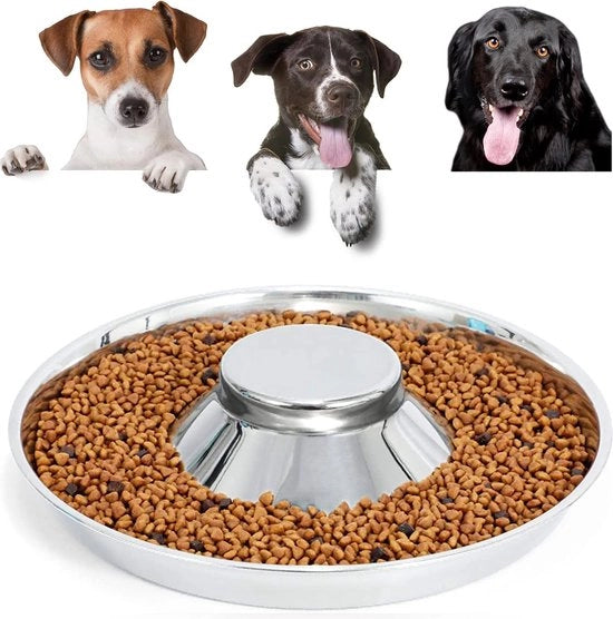 Ciotole per cani in acciaio inossidabile 30 cm, ciotola per cucciolo/gatto/pet, ciotola per cuccioli cibo che può essere utilizzato contemporaneamente per più cuccioli, ciotola per acqua e ciotola per cibo