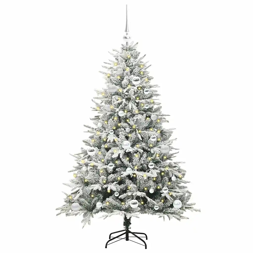 Albero di Natale Artificiale Pre-illuminato con Set di Palline 3395389