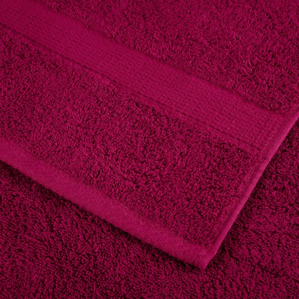 Asciugamani da bagno Premium SOLUND 4 pz Bordeaux 100x150 cm 600 g/m² 137216