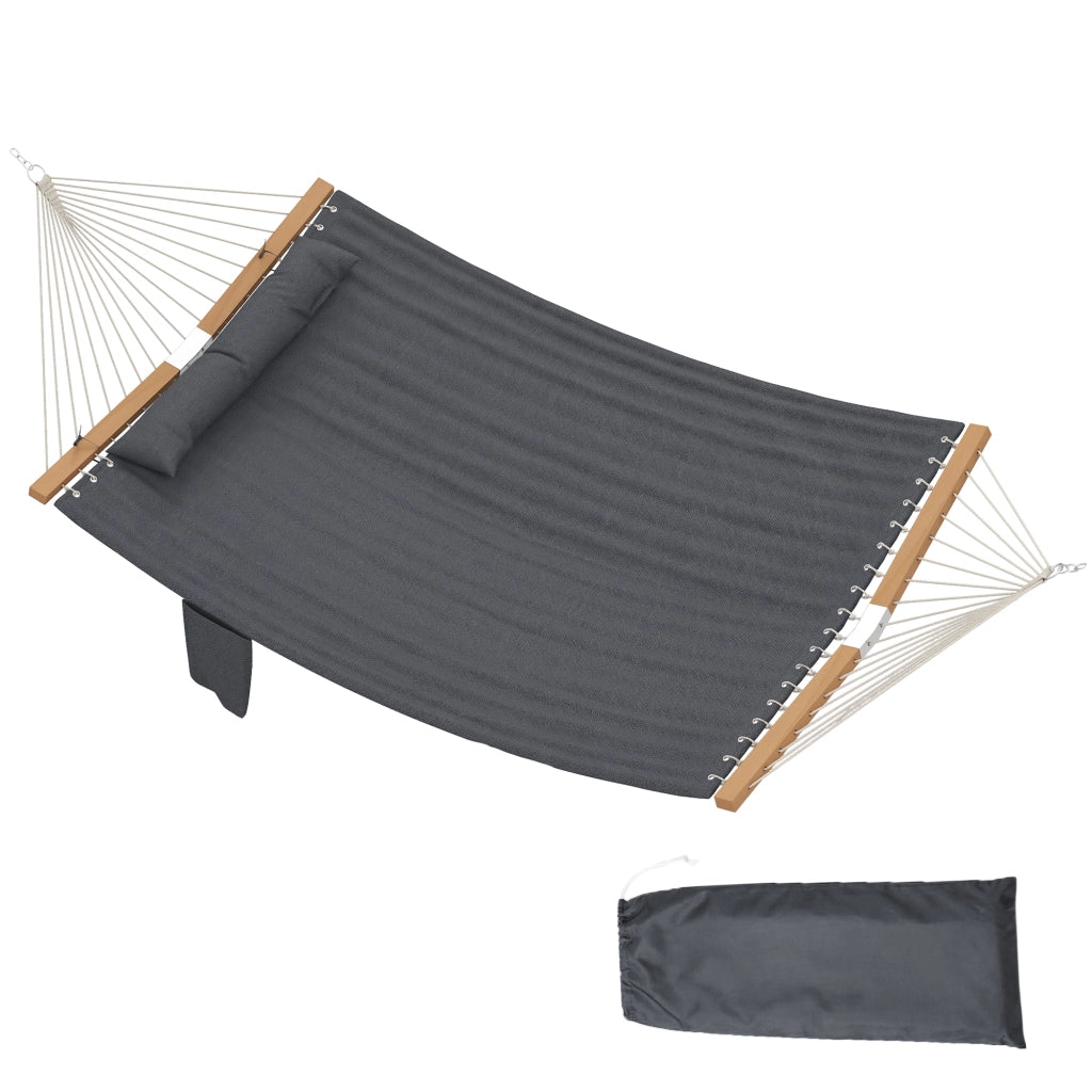 Amaca da Giardino con Testiera e Tasche ¨C Zephmum ¨C 200x140cm Legno 200kg