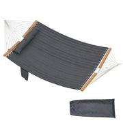 Amaca da Giardino con Testiera e Tasche ¨C Zephmum ¨C 200x140cm Legno 200kg