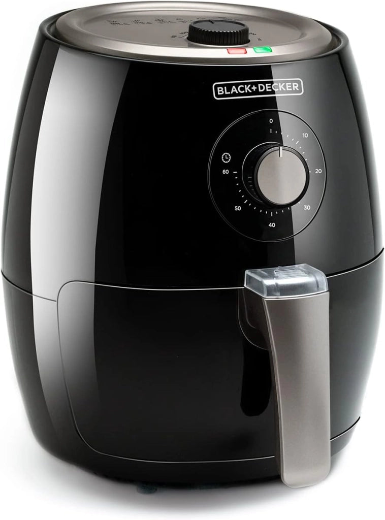 Black+decker bxaf2500e - friggitrice ad aria. senza olio. -99% di grassi. frigge, arrostisce, cuoce e riscalda. 2.5l. 1500w. timer 30min. 80ºc-200ºc. antiaderente. nero