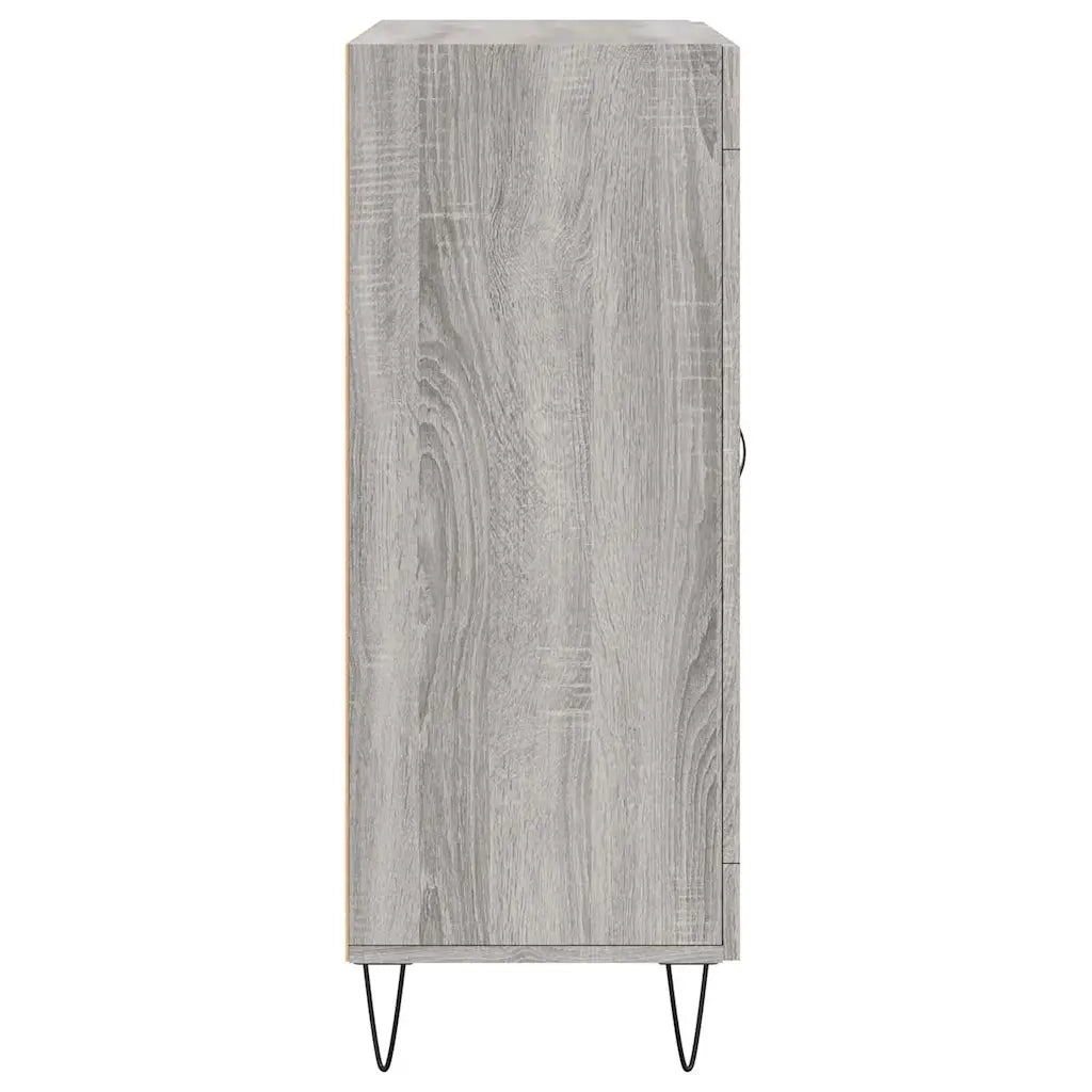 Credenza-Buffet-Armadio da cucina Grigio Sonoma 69,5x34x90 cm in Legno Multistrato 245944