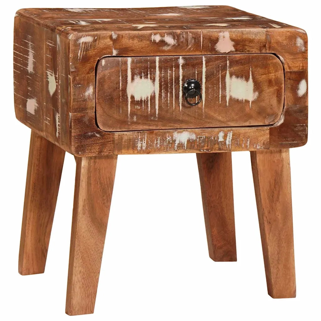 vidaXL Tavoli da Fine Multicolore legno massello di riciclo