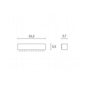 Applique Da Esterno Moderna Unit Alluminio E Vetro Grigio Led 9W 4000K