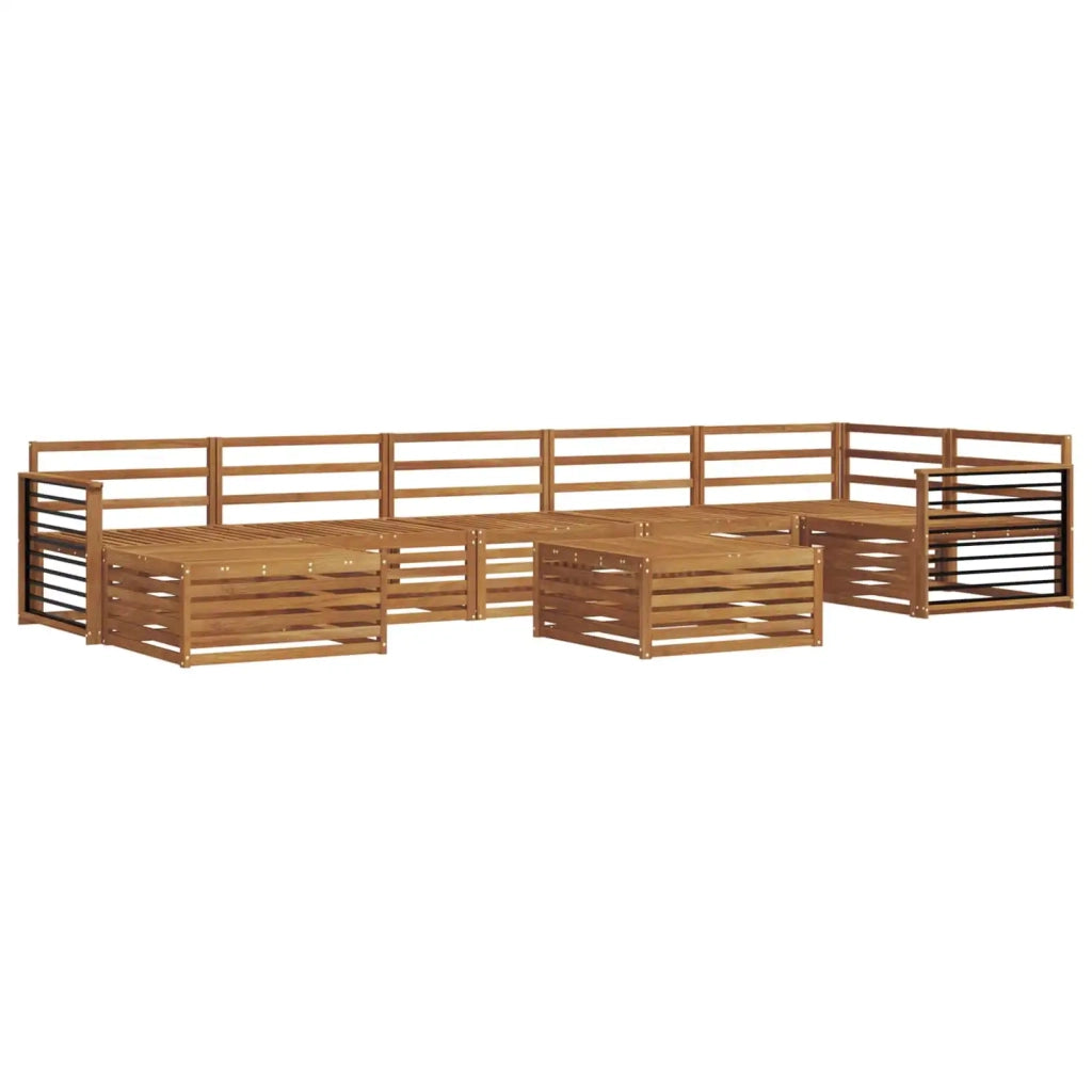 Set divani 8 pcs Naturale Legno di Acacia Massello 3373869