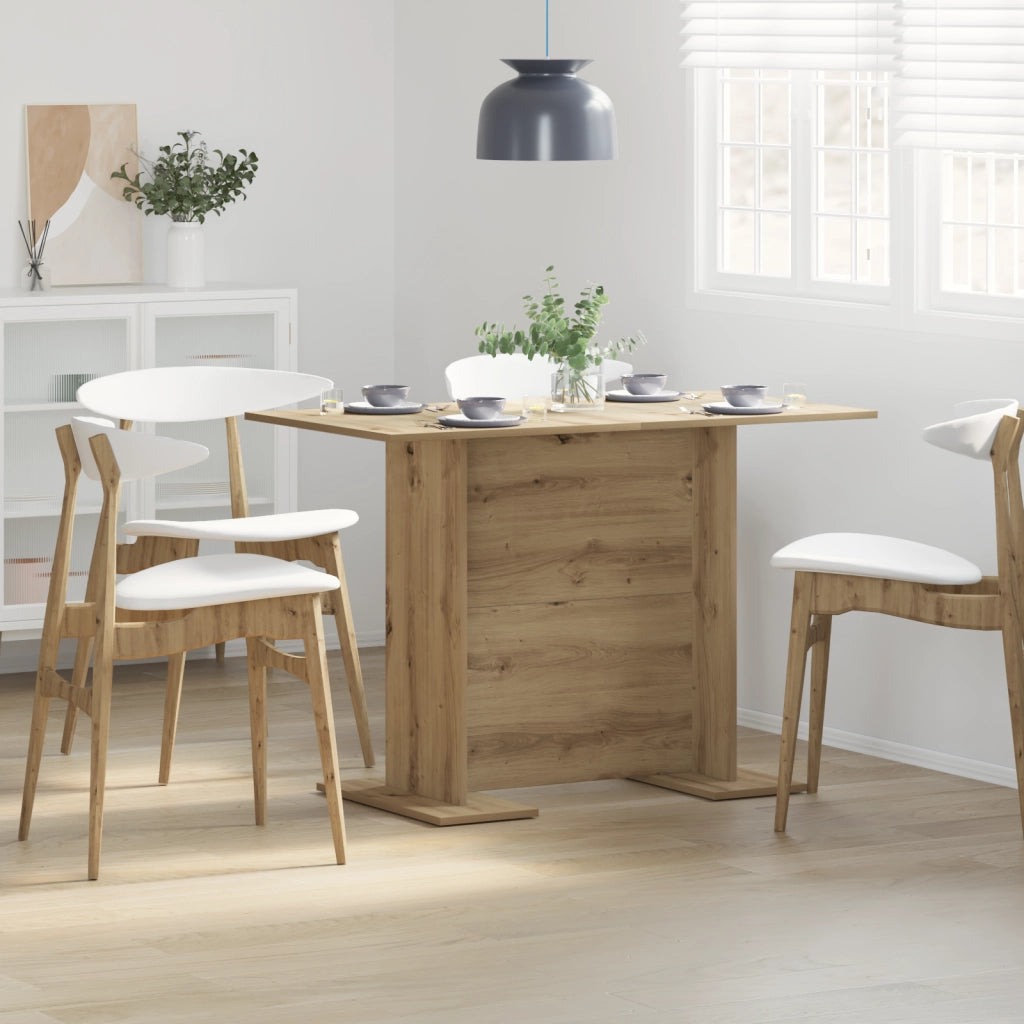 Tavolo da pranzo  in rovere artigianale 110x60x75 cm in legno ingegnerizzato