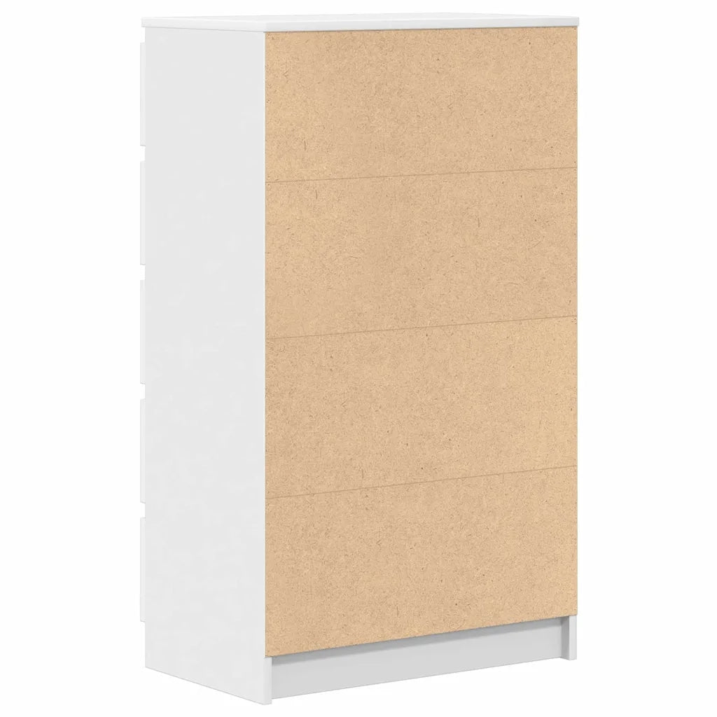 Cassettiera Bianca 60x36x103 cm in Legno Multistrato 823016