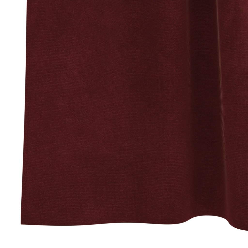 Tende oscuranti  con anelli 2 pezzi Rosso vino Velluto