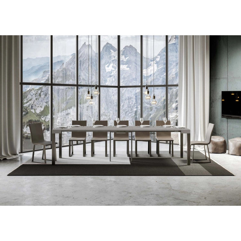 Consolle allungabile 90x40/300 cm Everyday telaio Antracite - Cashmere