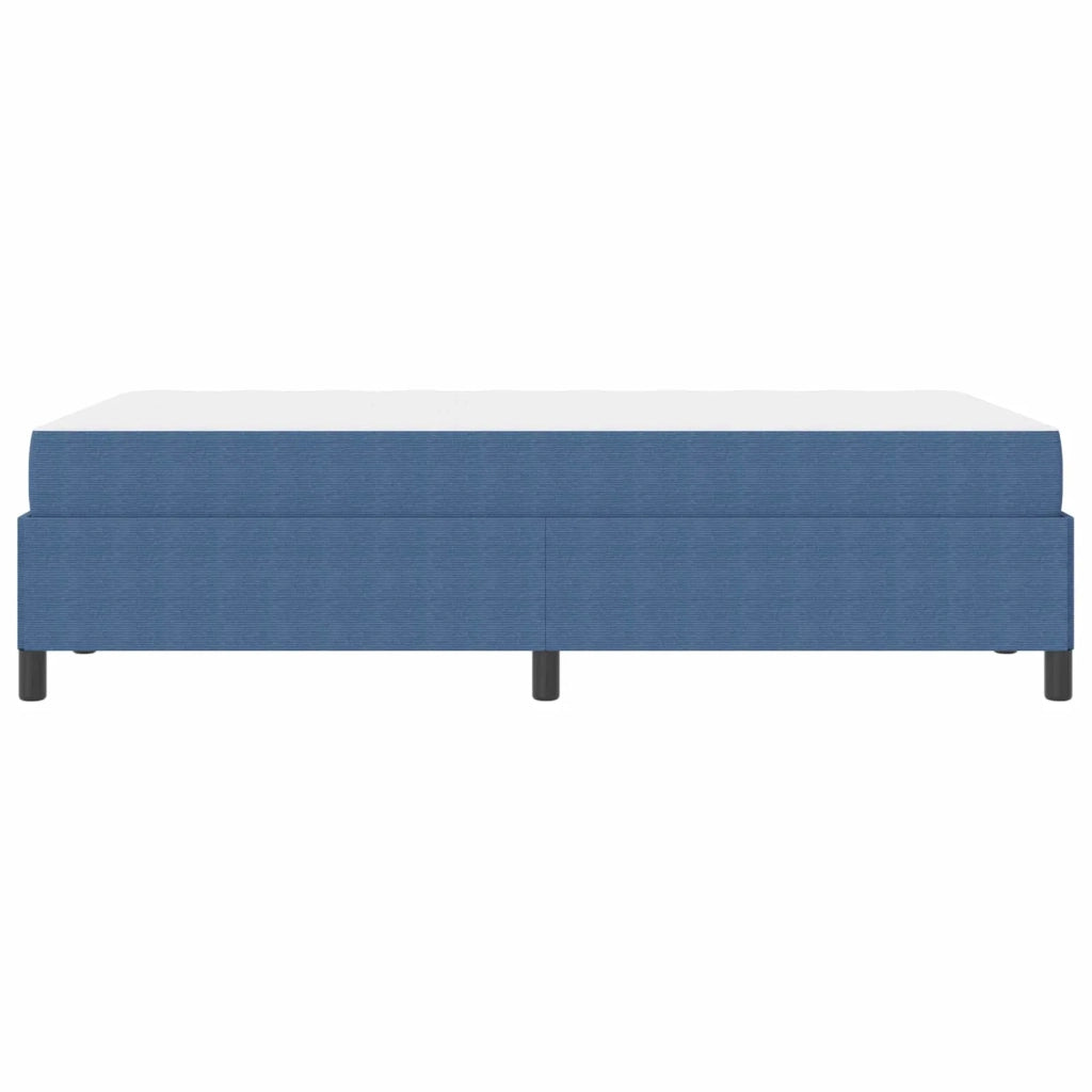 Struttura del letto con materasso Blu 120 x 200 cm Tessuto