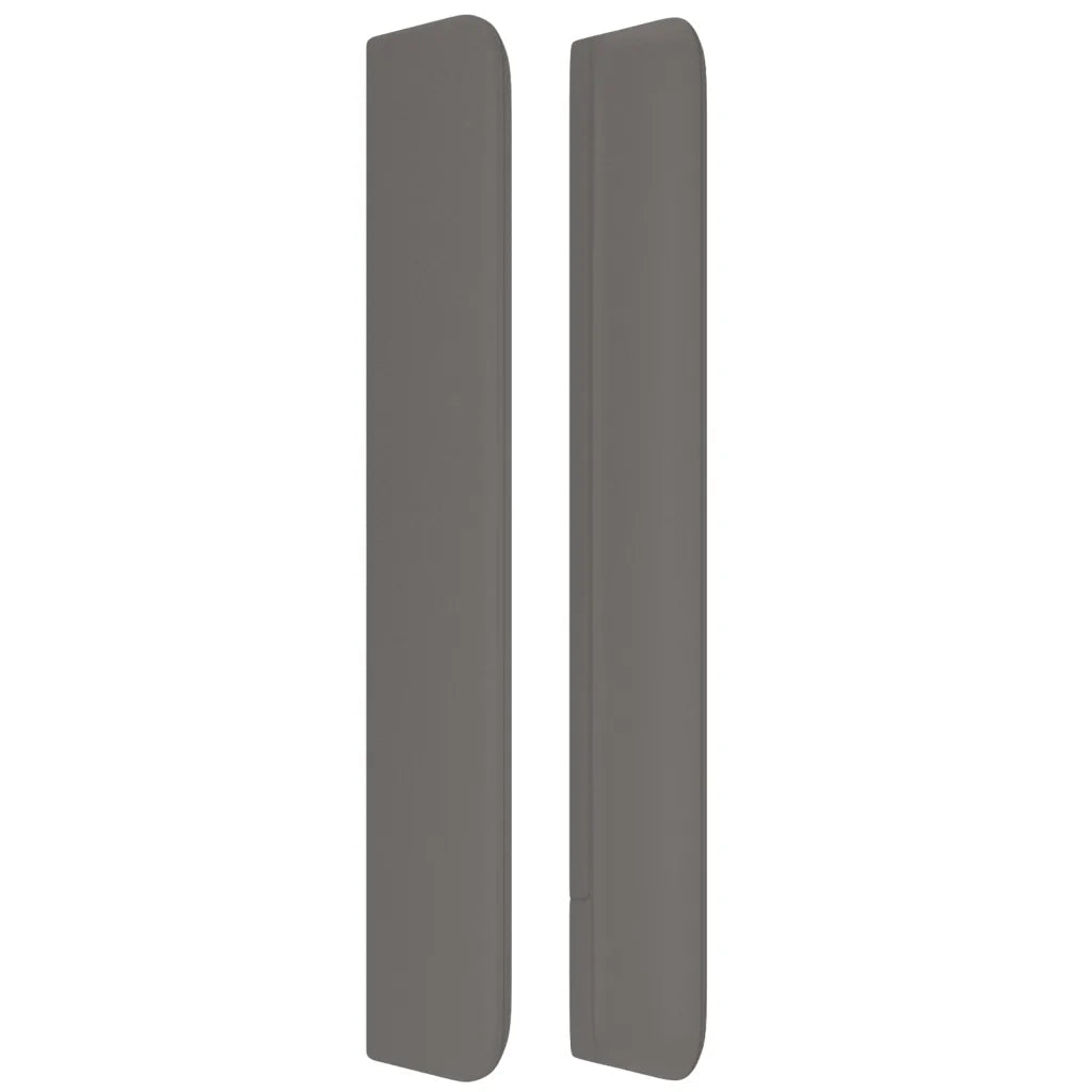 Testiera ad Orecchio Grigio 83x16x118/128 cm in Similpelle