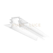 LIVERPOOL RG -  SISTEMA MODULARE SEZIONABILE AD INACASSO E SCOMPARSA PIU DIFFUSORE 20mm RIENTRATO TRASPARENTE COLORE BIANCO MT 2