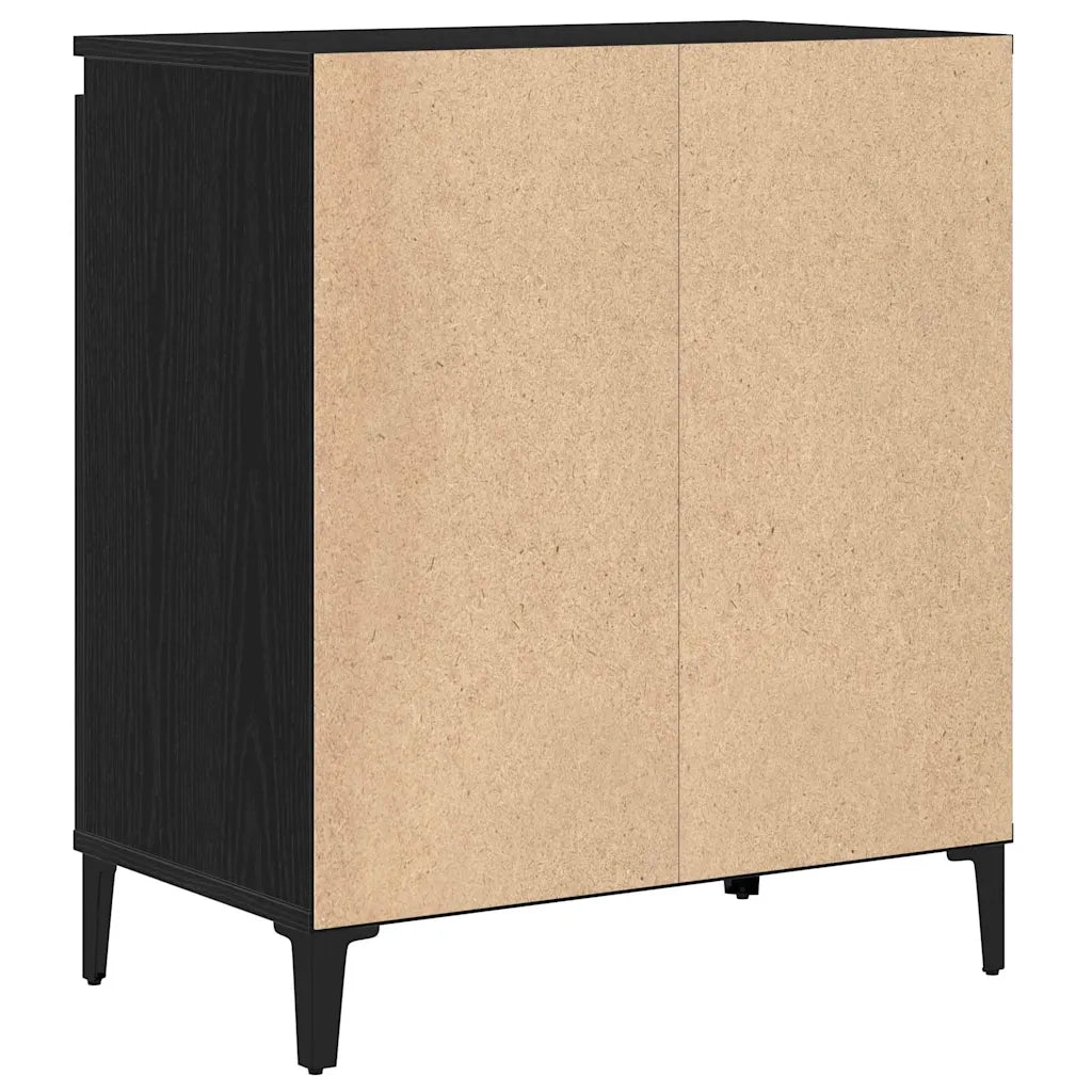 Credenza-Buffet-Armadio da cucina Rovere Nero 60 x 35 x 70 cm Legno multistrato 232717