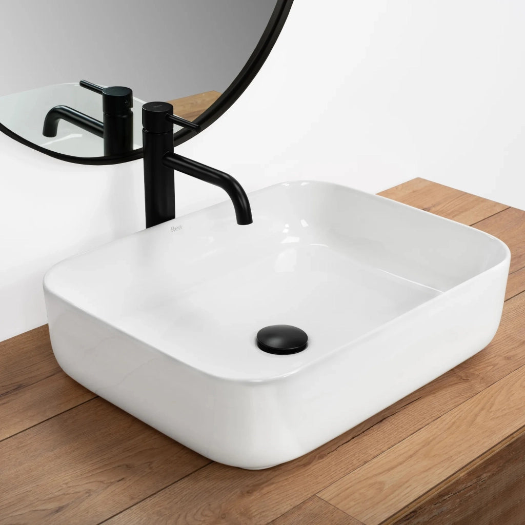 Lavabo Da Appoggio Rea Demi Slim