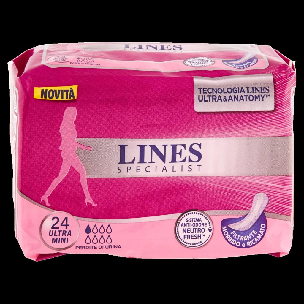 LINES SPECIALIST ULTRAMINI IN SET DA 24PZ CON SISTEMA ANTI ODORE